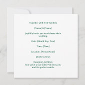 Tennis Save the date Invitation for Wedding (Rückseite)