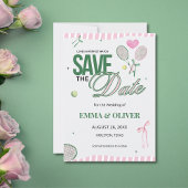 Tennis Save the Date Wedding Card Einladung