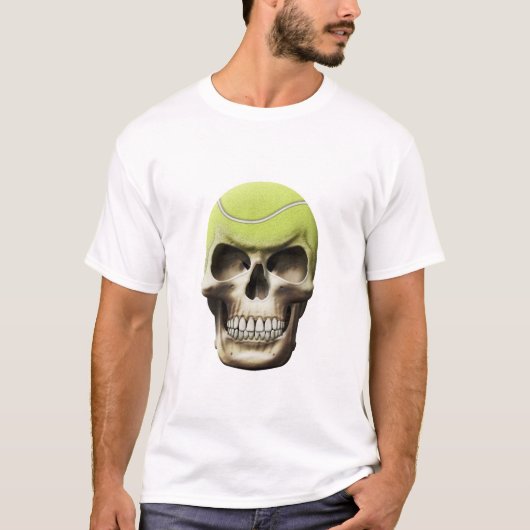 Tennis-Schädel T-Shirt (Vorderseite)