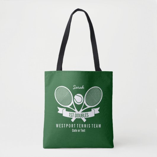 Tennis-Schläger-Ball-personalisiertes Tasche (Vorderseite)