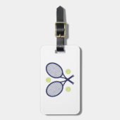 Tennis-Schläger Gepäckanhänger (Vorderseite vertikal)