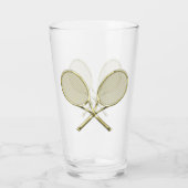 Tennis-Schläger Glas (Rückseite)