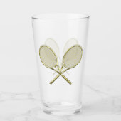 Tennis-Schläger Glas (Vorderseite)