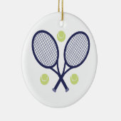 Tennis-Schläger Keramik Ornament (Rechts)