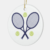 Tennis-Schläger Keramik Ornament (Links)