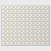 Tennis-Schläger mit Blumenmuster  Geschenkpapier (Flach)