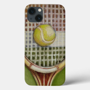 Tennis-Schläger mit dem Ball, der auf Gericht legt Case-Mate iPhone Hülle