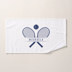 Tennis-Schläger & Name Sports Handtuch