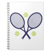 Tennis-Schläger Notizblock (Vorderseite)