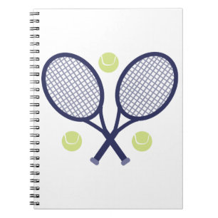 Tennis-Schläger Notizblock