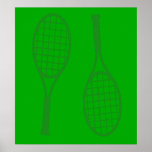 Tennis-Schläger Poster
