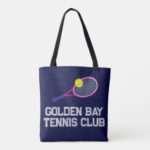 Tennis-Schläger, rosa personalisiert Tasche