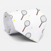 Tennis-Schläger und Ball Krawatte (Gerollt)