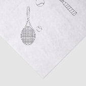 Tennis-Schläger und Ball-Seidenpapier Seidenpapier (Ausschnitt)
