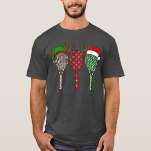 Tennis-Schläger Weihnachtshut Rein Anlter Spiel Sp T-Shirt