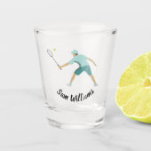 Tennis Schnapsglas (Vorderseite)