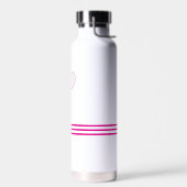 Tennis Schreibwaren Pinker Schläger Monogramm Trinkflasche (Links)