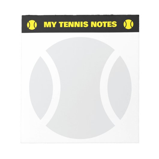 Tennis score notepads for player and coach notizblock (Vorderseite)
