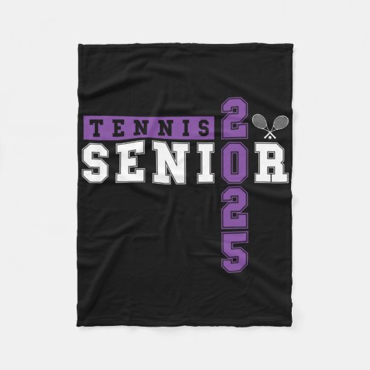 Tennis Senior Night Tennis Senior 2025 Abschluss Fleecedecke (Vorderseite)