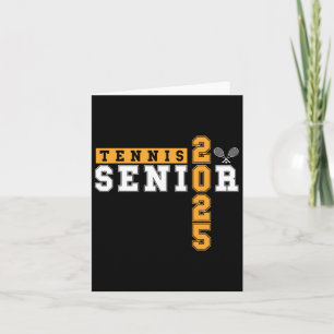Tennis Senior Night Tennis Senior 2025 Abschluss Karte