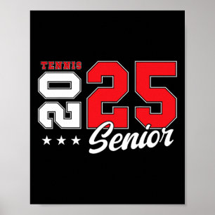 Tennis Senior Night Tennis Senior 2025 Abschluss Poster