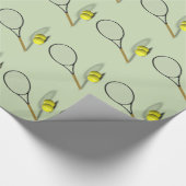 Tennis Set Sport Geschenkpapier (Ecke)