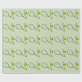 Tennis Set Sport Geschenkpapier (Flach)