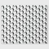 Tennis-Silhouette für Wrapping Paper Geschenkpapier (Flach)