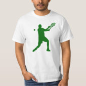Tennis-Silhouette T-Shirt (Vorderseite)