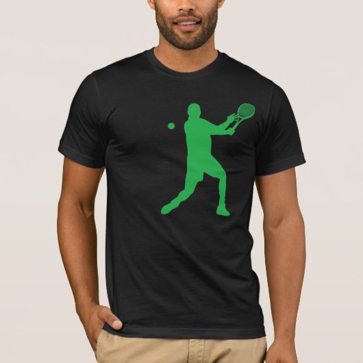 Tennis-Silhouette T-Shirt (Vorderseite)