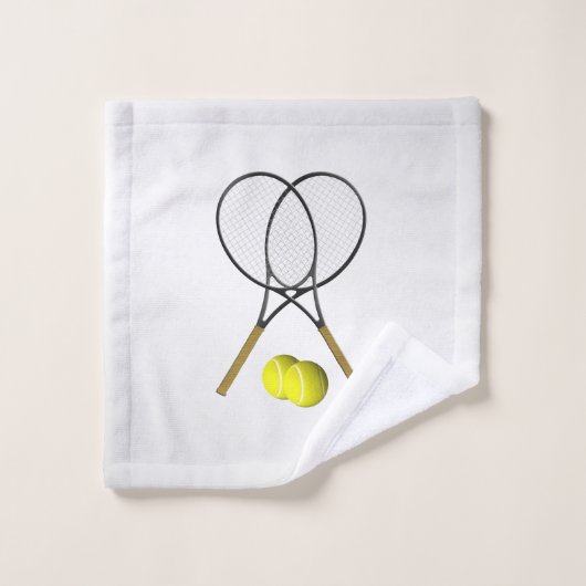 Tennis Silver Sports Badetuch Set (Waschlappen)