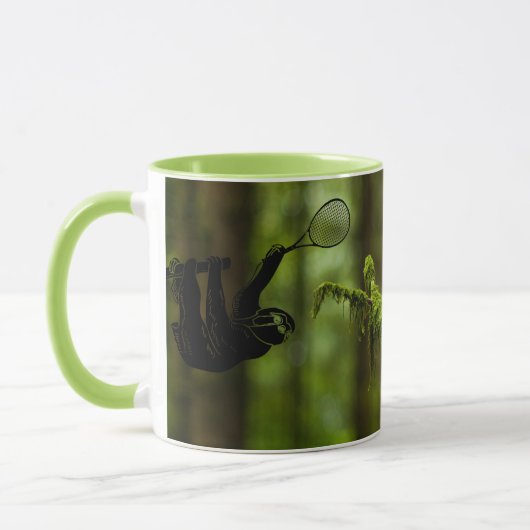 Tennis Sloth Rainforest Tasse (Links)