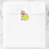 Tennis Sock Monkey Runder Aufkleber (Tasche)