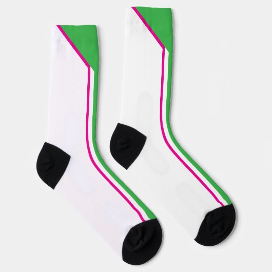 Tennis Socken , 90´s Farbschema, Retro, Neon  (Rechts)