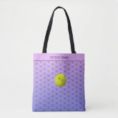 Tennis-Sondertext gemustert rosa blau Tasche (Vorderseite)