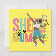 Tennis Spiel, Satz, Match: Tennis-Mama Muttertag
