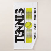 Tennis - Spiel Set Match Badehandtuch (Badehandtuch)