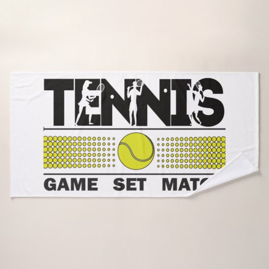 Tennis - Spiel Set Match Badehandtuch (Badehandtuch)