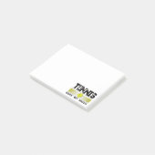 Tennis - Spiel Set Match Post-it Notes Post-it Klebezettel (angewinkelt)