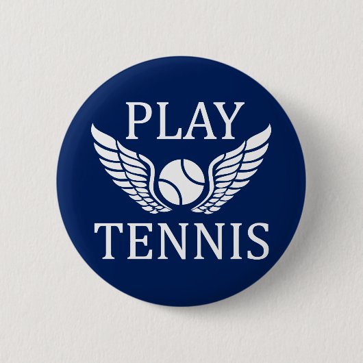 Tennis spielen button (Vorderseite)