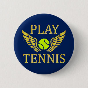Tennis spielen button