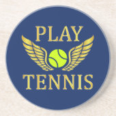 Tennis spielen getränkeuntersetzer (Vorne)