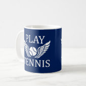 Tennis spielen kaffeetasse (Vorderseite Links)