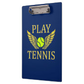 Tennis spielen klemmbrett (Links)