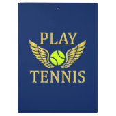 Tennis spielen klemmbrett (Rückseite)