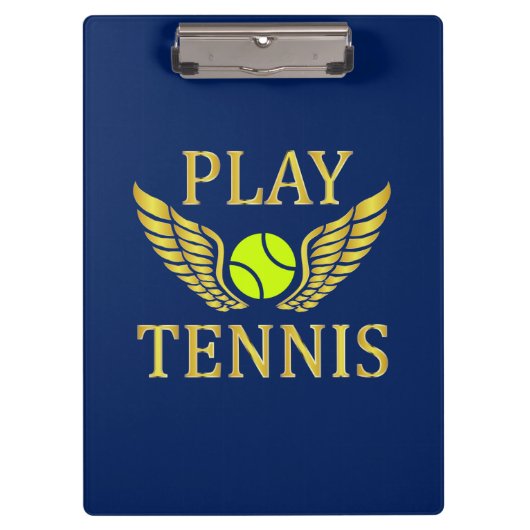 Tennis spielen klemmbrett (Vorderseite)