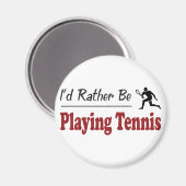 Tennis spielen magnet (Vorderseite/Rückseite)
