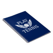 Tennis spielen notizblock (Rechte Seite)