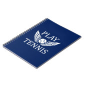 Tennis spielen notizblock (Linke Seite)