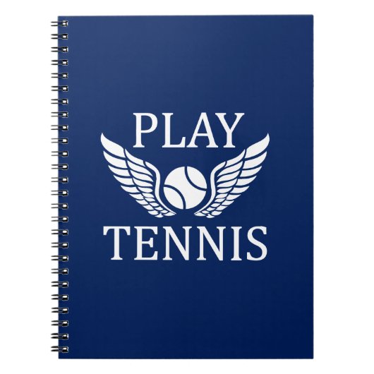 Tennis spielen notizblock (Vorderseite)